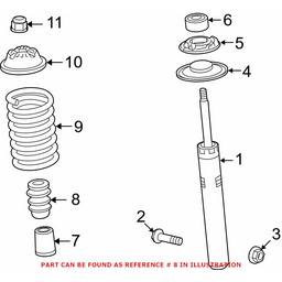 Audi Suspension Strut Bumper - Front 8K0412131F